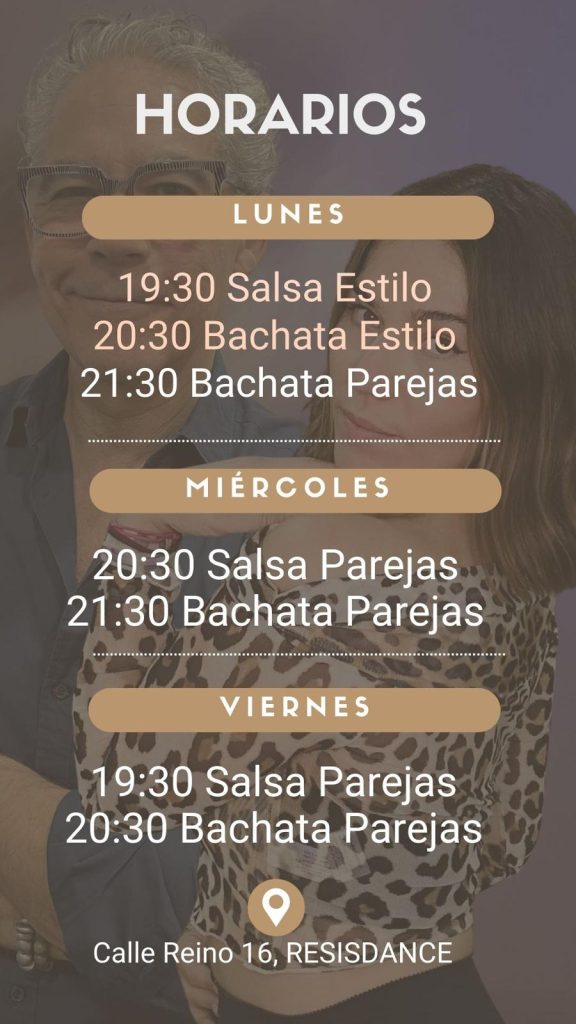 Horarios de Clases de salsa y bachata en Zaragoza Barrio Almozara Horarios de Clases de salsa y bachata en Zaragoza Barrio Almozara